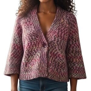 Women's Multicolor Knit Cardigan